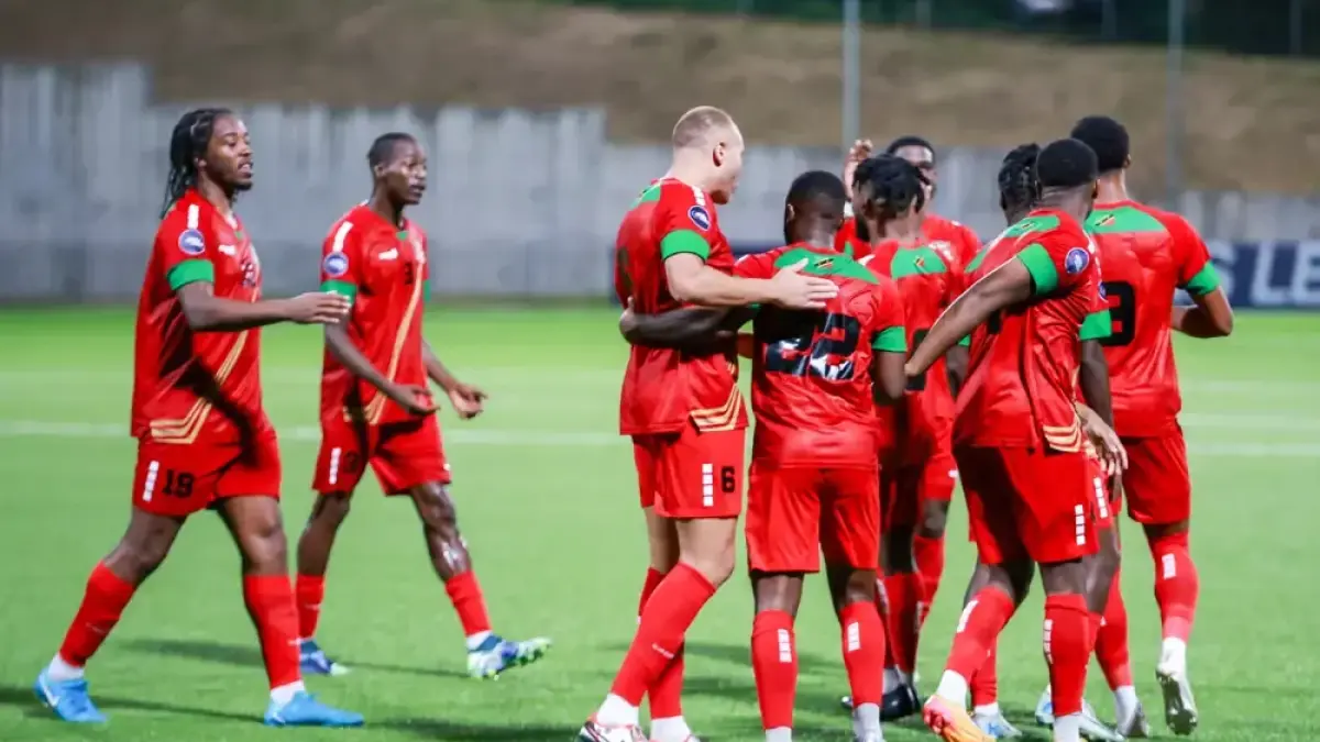 Timnas St Kitts dan Nevis dalam salah satu laga. (CONCACAF)