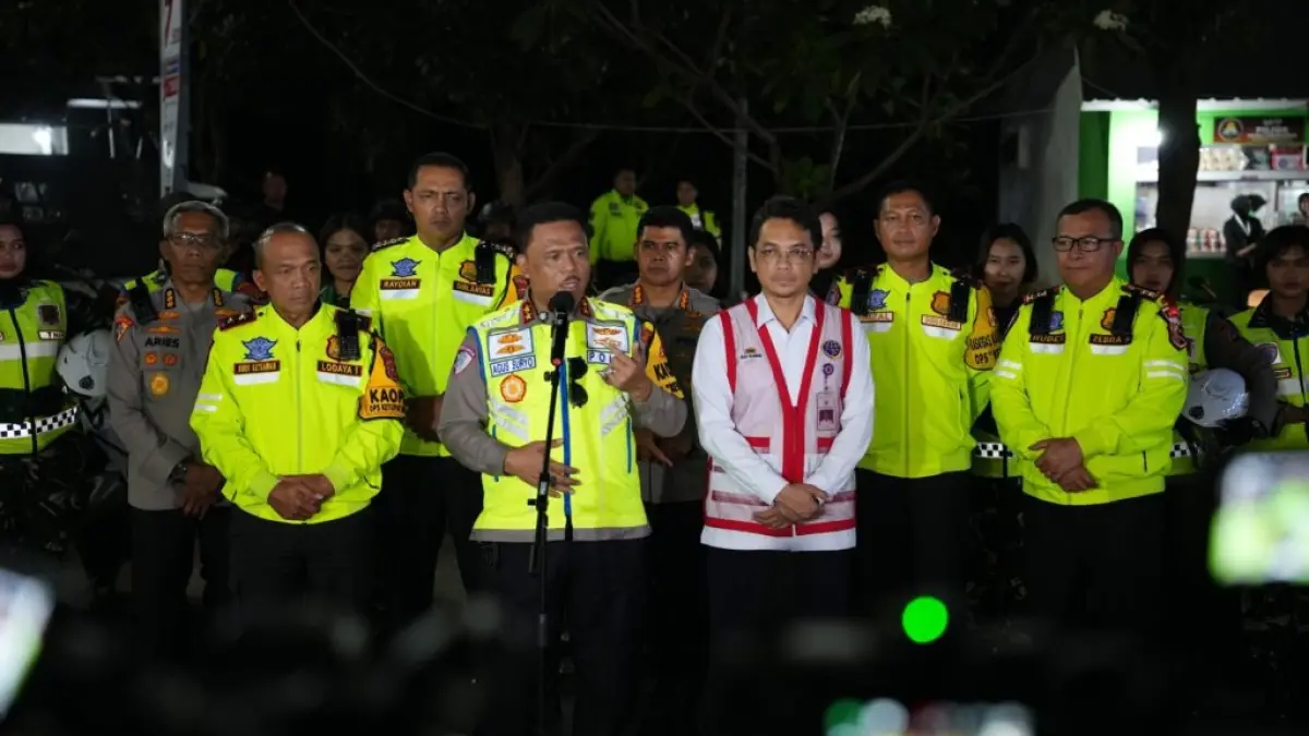 Kakorlantas ungkap 72 persen kendaraan masih berada di Jakarta pada H-1 puncak arus mudik Lebaran 2026. (Foto: KORLANTAS POLRI)