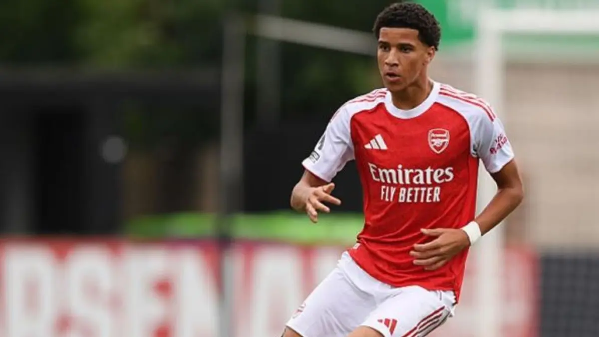 Pemain muda Arsenal, Demiane Agustien, dirumorkan jadi target naturalisasi Timnas Indonesia. (ARSENAL ACADEMY)