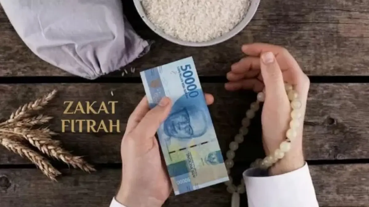 Ilustrasi zakat fitrah.