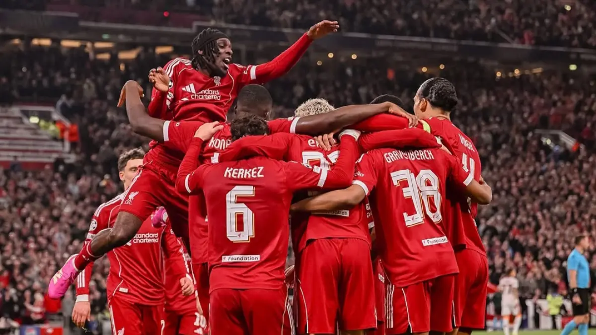 Liverpool menang 4-0 (Instagram).