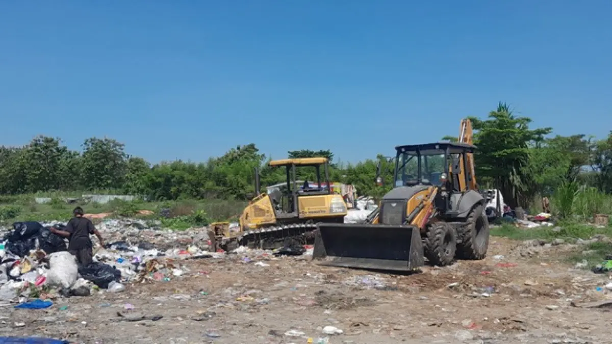 Kondisi TPA Selopuro Ngawi yang masih menggunakan sistem open dumping dan menjadi fokus pembenahan pemkab. (DOKUMEN RADAR NGAWI)