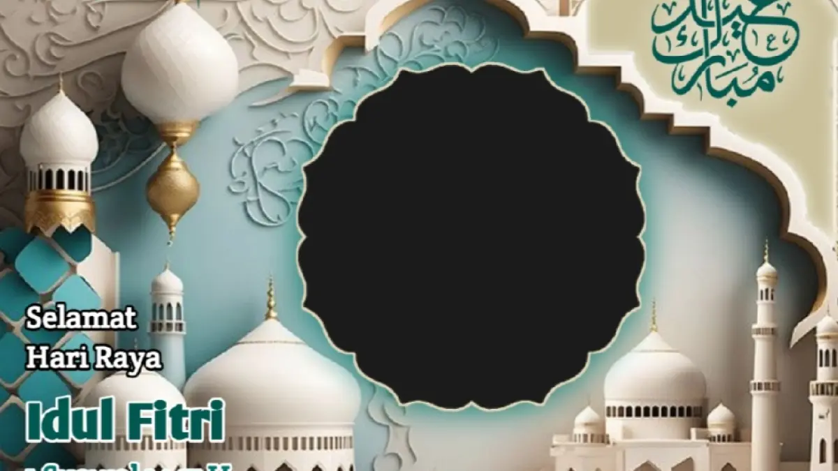Twibbon Idul Fitri 2026 gratis, mudah dipakai untuk foto profil dan media sosial. (Twibbon)