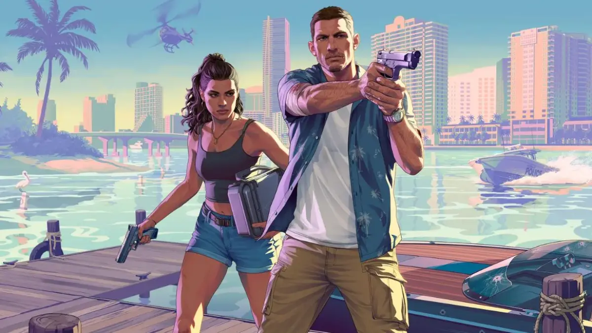 Ilustrasi karakter dalam game GTA 6 yang telah dirilis. (ROCKSTAR GAMES)