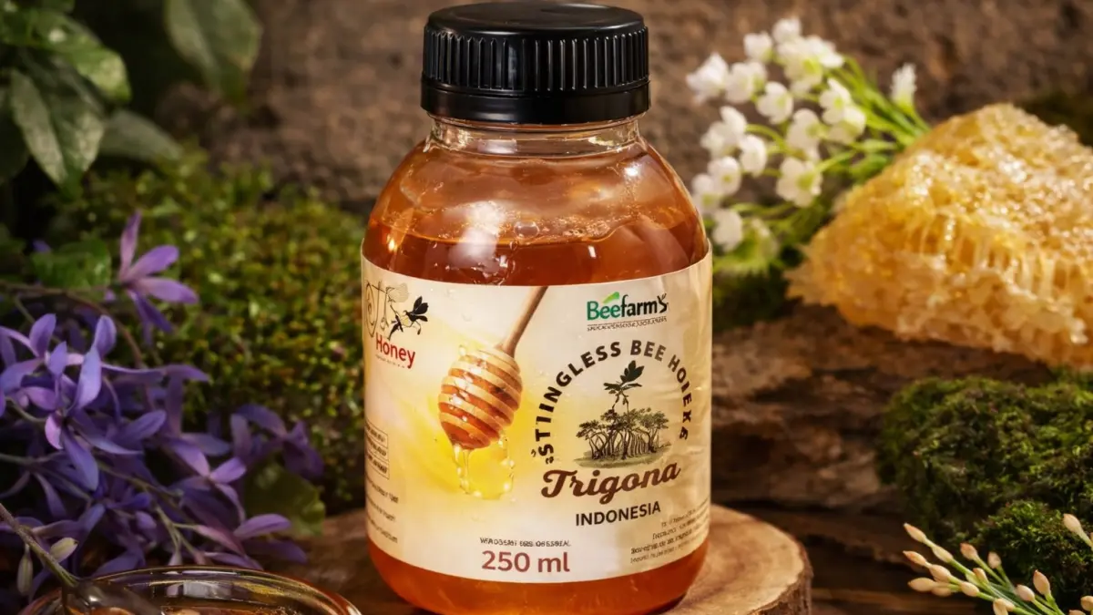 Produk madu trigona BeeFam’s yang kini diminati pasar lokal hingga antar pulau. FOTO: ISTIMEWA