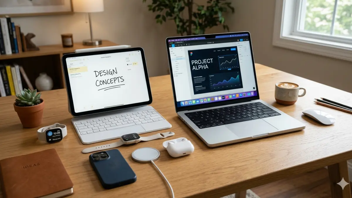 Ilustrasi apple ecosystem 