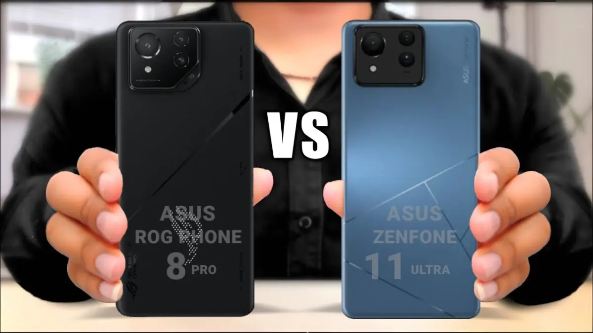 Ilustrasi perbandingan ASUS Rog Phone dan Zenfone. (YouTube TECH a2z)