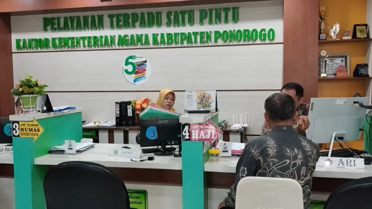 Persiapan calon jemaah haji Ponorogo yang dijadwalkan masuk Asrama Haji Sukolilo Surabaya pada 26 April 2026. DOK RADAR PONOROGO
