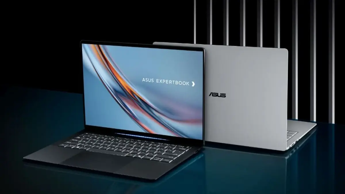 Ilustrasi laptop seri ASUS ExpertBook.