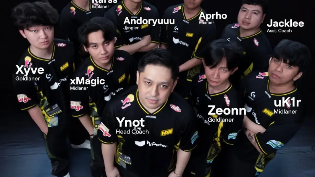 NAVI berhasil mengalahkan RRQ Hoshi 2-0. (IG @navi_mlbb)