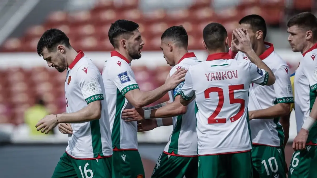 Timnas Bulgaria saat hadapi Kepulauan Solomon.