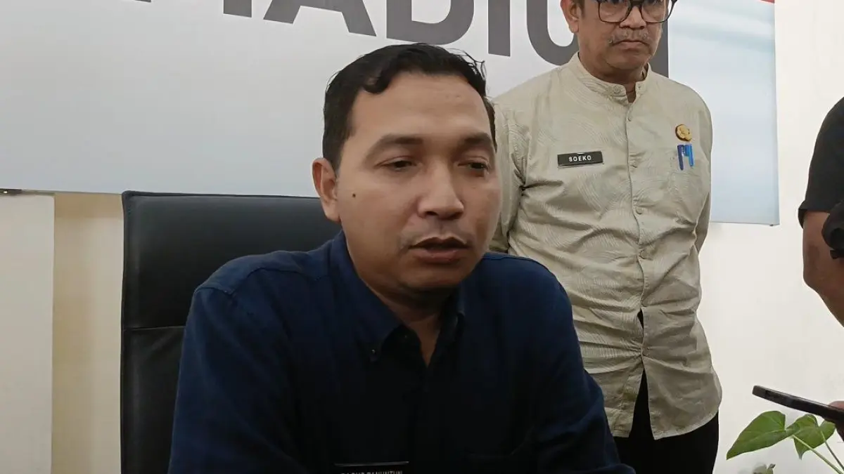 Plt Wali Kota Madiun F Bagus Panuntun menyampaikan LKPJ 2025 dengan Silpa mencapai Rp113 miliar. HENGKY RISTANTO/RADAR MADIUN