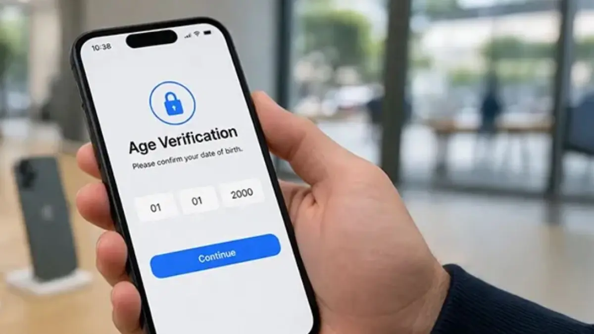 Apple menerapkan verifikasi usia untuk iOS 26.4. (THE VERGE)