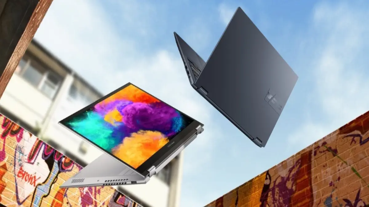 ASUS Vivobook S14 Flip, laptop konvertibel ini cocok untuk mahasiswa yang sering presentasi atau mencatat digital. (ASUS)