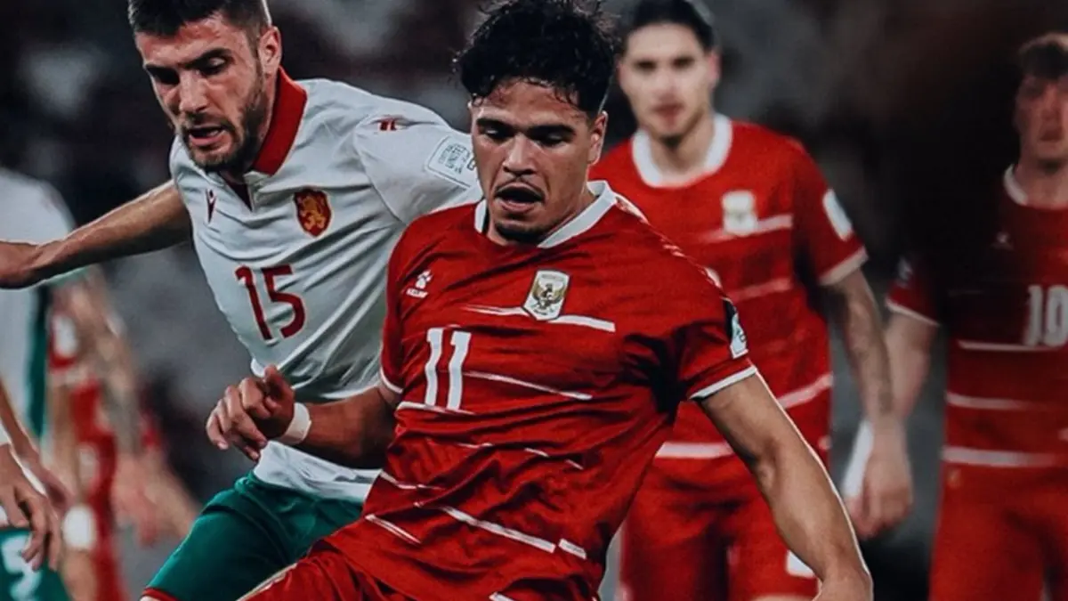 Duel sengit Indonesia vs Bulgaria di Final FIFA Series 2026. (IG TIMNAS INDONESIA)