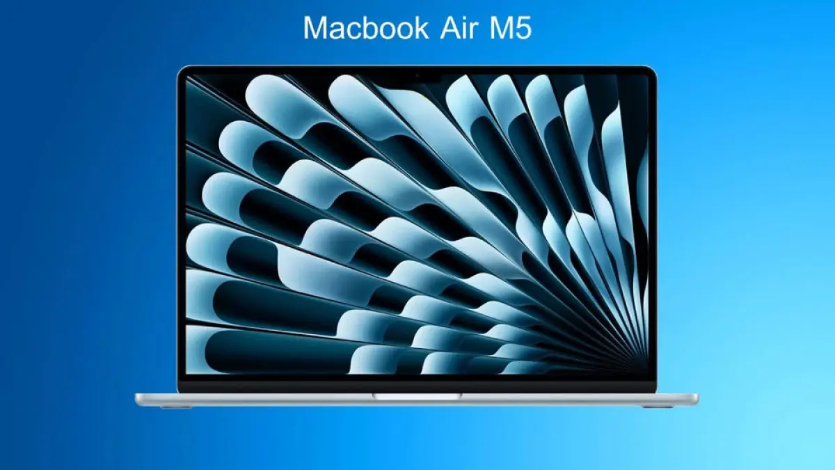 Ilustrasi MacBook Air M5.