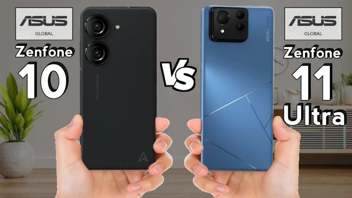 Ilustrasi perbedaan ASUS Zenfone 11 Ultra dan Zenfone 10. (YouTube TMKTECH) 