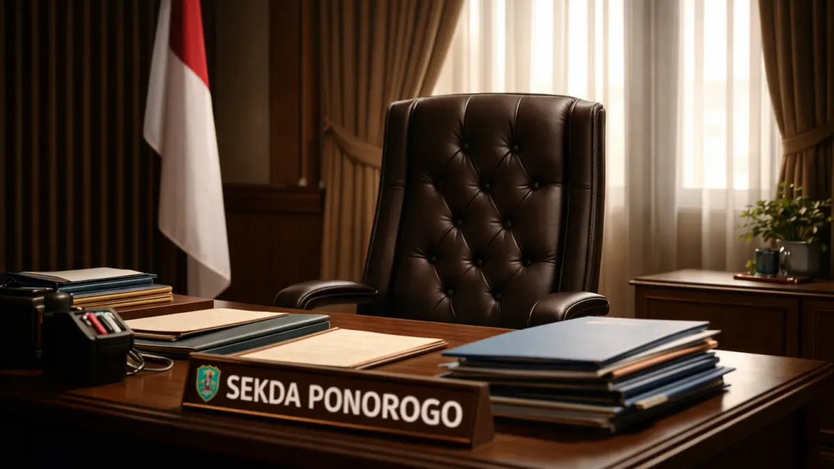 Tiga kandidat Sekda Ponorogo hasil seleksi terbuka kini menunggu keputusan Plt Bupati untuk ditetapkan dan dilantik. ILUSTRASI GRAFIS: RADAR MADIUN