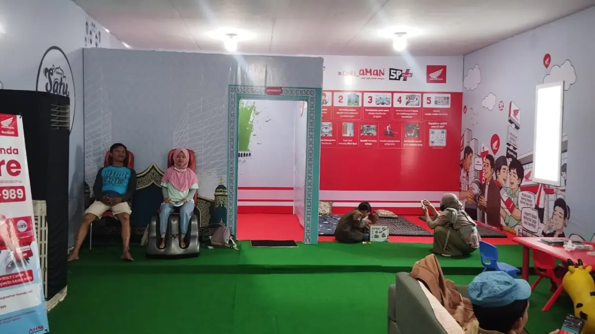 Bale Santai Honda menjadi favorit para pemudik.
