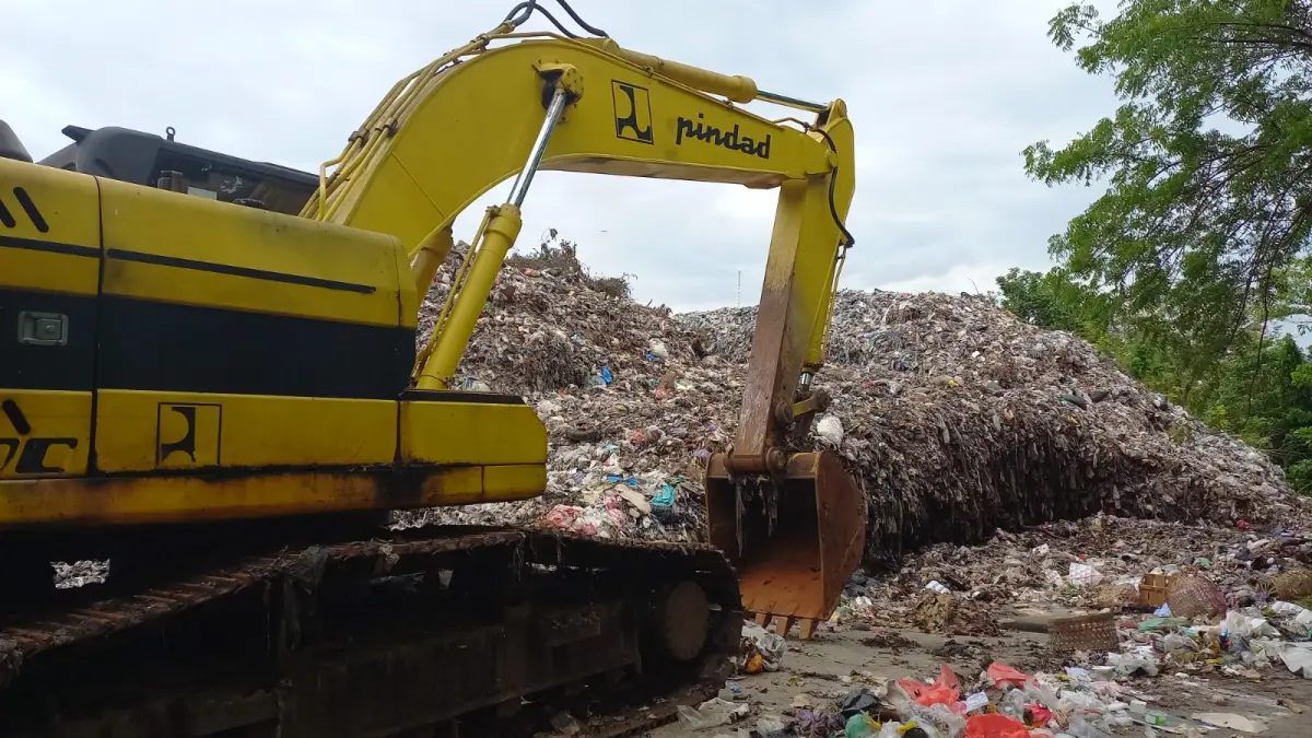 Peningkatan produksi sampah harian di Ngawi selama Lebaran mencapai sekitar 50 ton per hari. DOK RADAR NGAWI
