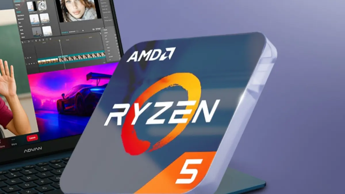 Advan Workplus AI resmi hadir dengan Ryzen 7, layar 16:10, dan dual cooling. (Advan)