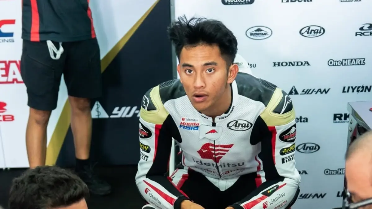 BERBAKAT: Pembalap Moto2 asal Magetan Mario Suryo Aji. (IG @mariosuryoaj1)