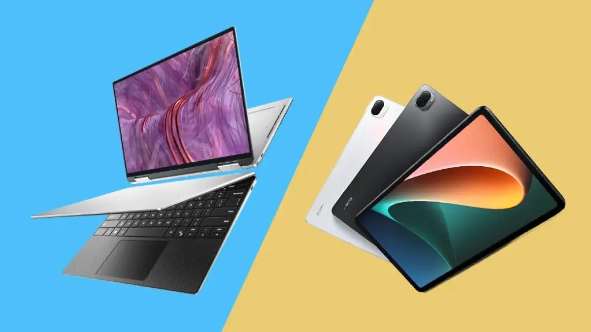Ilustrasi perbandingan tablet dan laptop. (topsell)
