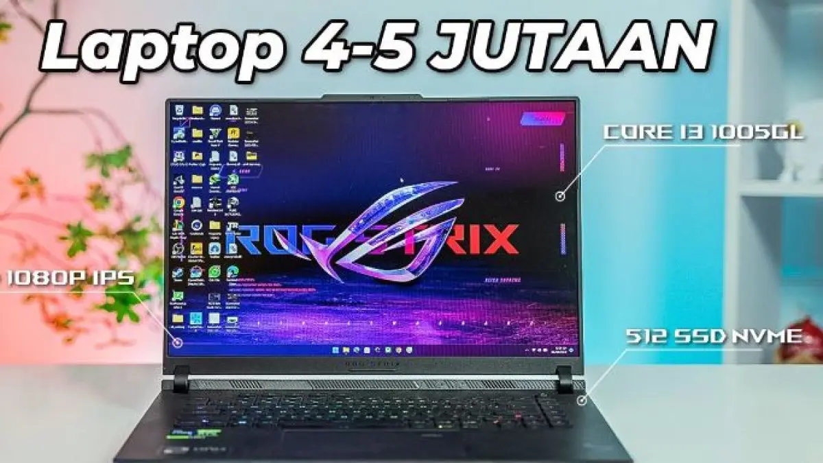 4 Rekomendasi Laptop Tipis dan Ringan Harga 5 Jutaan 2026. (KANTONG AJAIB/YOUTUBE)