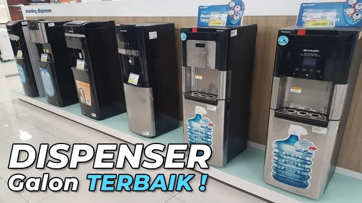 5 Dispenser Galon Bawah Terbaik Harga 1 Jutaan. (KANTONG AJAIB/YOUTUBE)