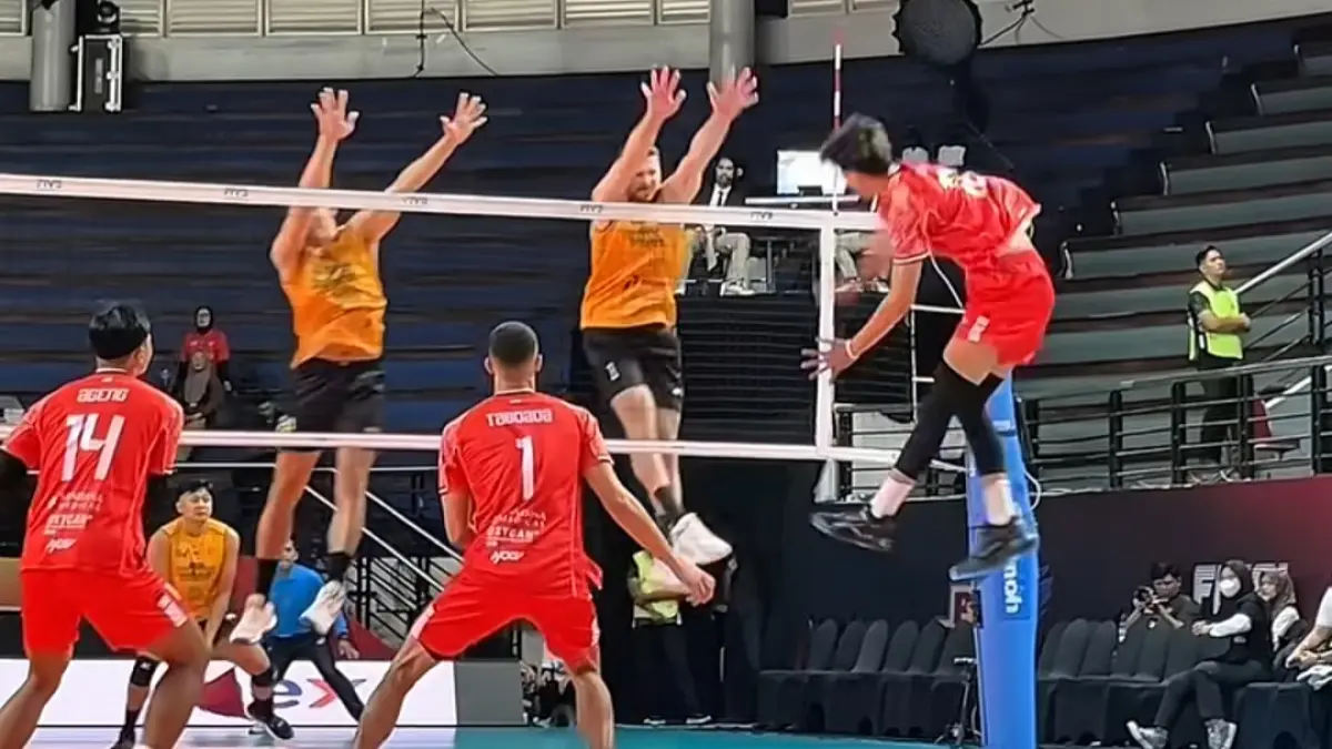 Bhayangkara Presisi kalahkan Samator 3-0 di final four Proliga 2026. (Moji Sport)