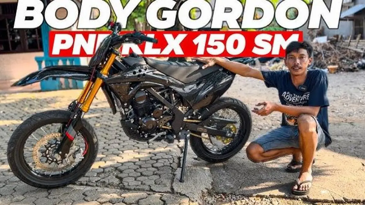 KLX Beralih ke Body Gordon. (RISKY IJOU/YOUTUBE)