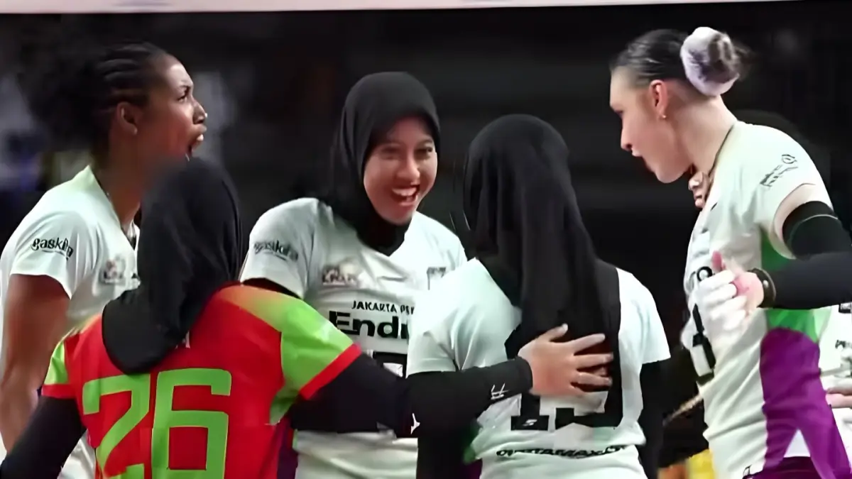 Megawati Hangestri cs kalah 2-3. (Instagram JPE)