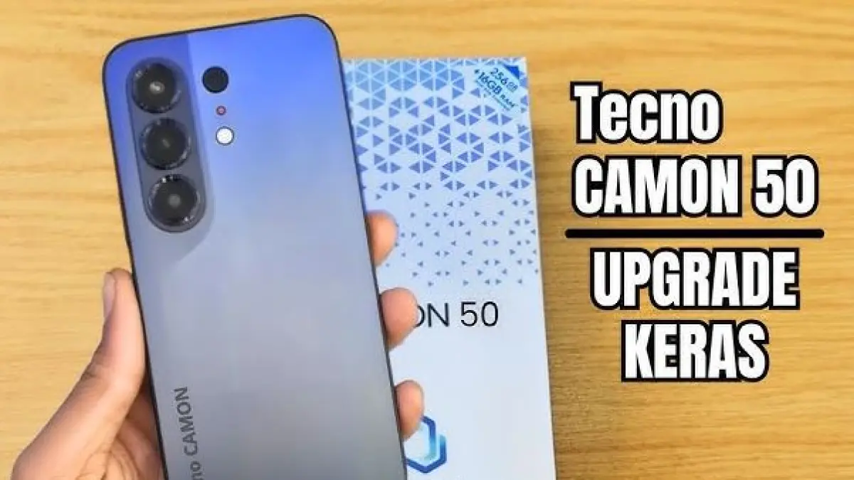 Tecno Camon 50. (NT GADGET/YOUTUBE)