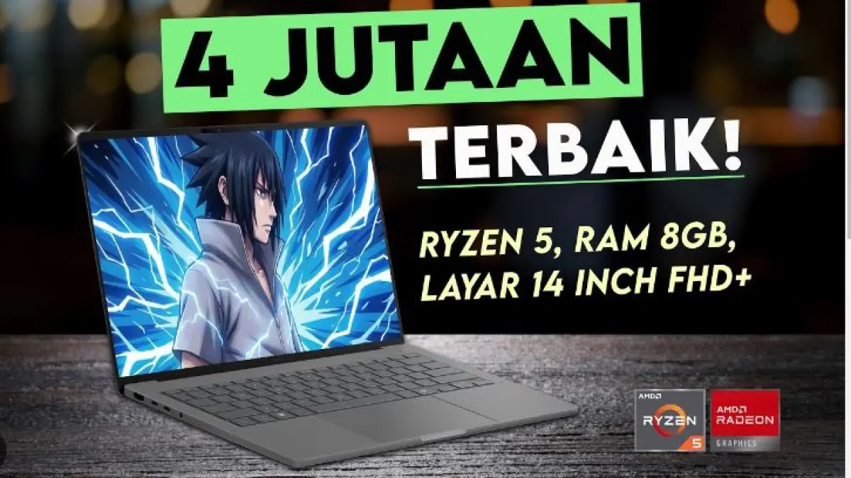 4 Laptop 4 Jutaan Terbaik 2026. (RAH GADGET)