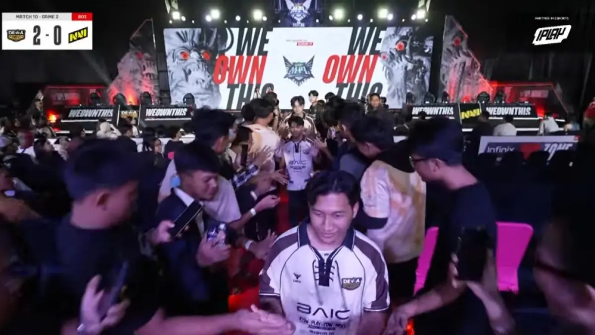Dewa United menang 2-0 atas NAVI di MPL ID S17. (MPL Indonesia)