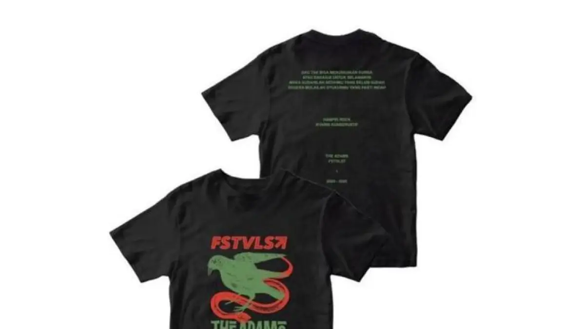 Merchandise kolaborasi The Adams x FSTVLST. 