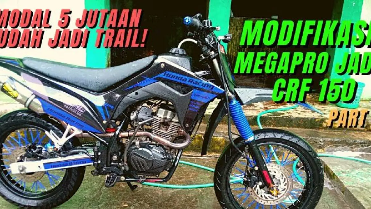 Mesin MegaPro Mono Dibungkus Body CRF. (SAT PROJECT/YOUTUBE)