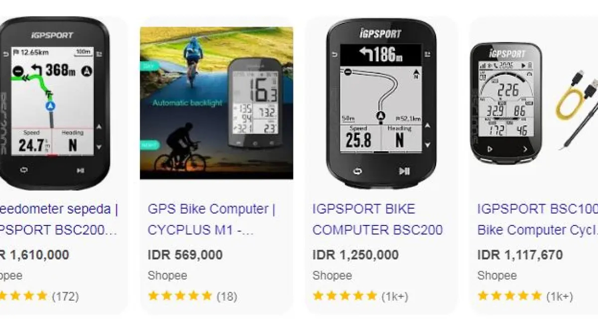 Rekomendasi Cyclocomp GPS di Bawah Rp1 Jutaan. (ISTIMEWA)