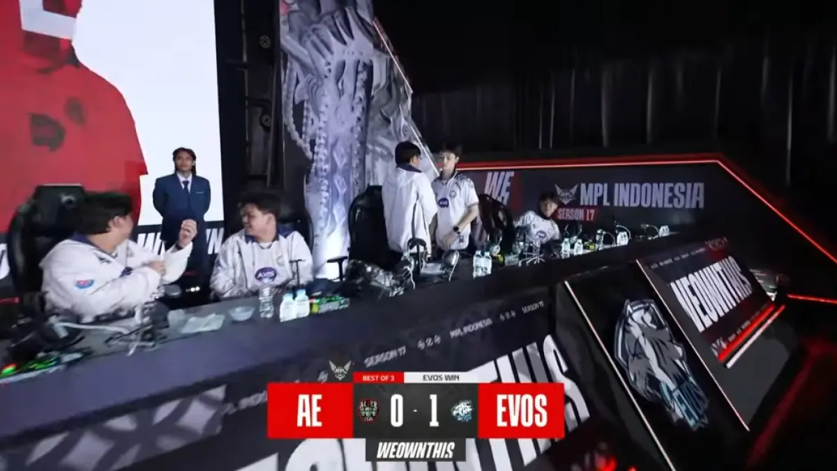 EVOS kalahkan Alter Ego di game pertama MPL ID S17. (MPL Indonesia)