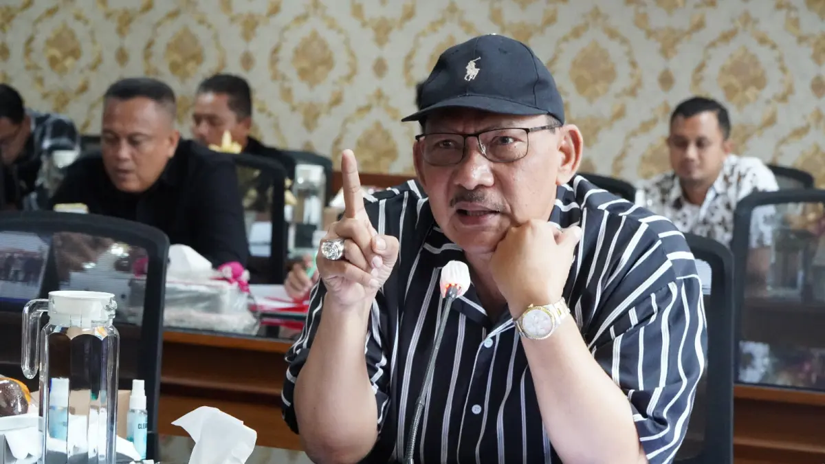 Ngedi Trisno Yhusianto menjelaskan proses penjaringan calon Ketua DPC PKB Kota Madiun mulai mengerucut jelang musyawarah cabang. DOK RADAR MADIUN