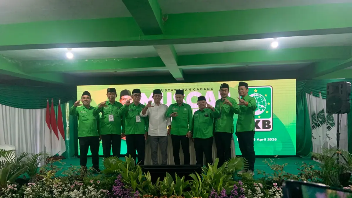 Empat kandidat Ketua DPC PKB Kabupaten Madiun muncul dalam Muscab dan siap mengikuti uji kelayakan di DPP. LODITYA FERNANDES/RADAR MADIUN