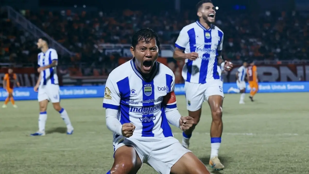MOTIVASI TINGGI: Pemain Persib Bandung dalam motivasi tinggi untuk memenangi sembilan laga terakhir demi mengamankan gelar juara. (IG @persib)