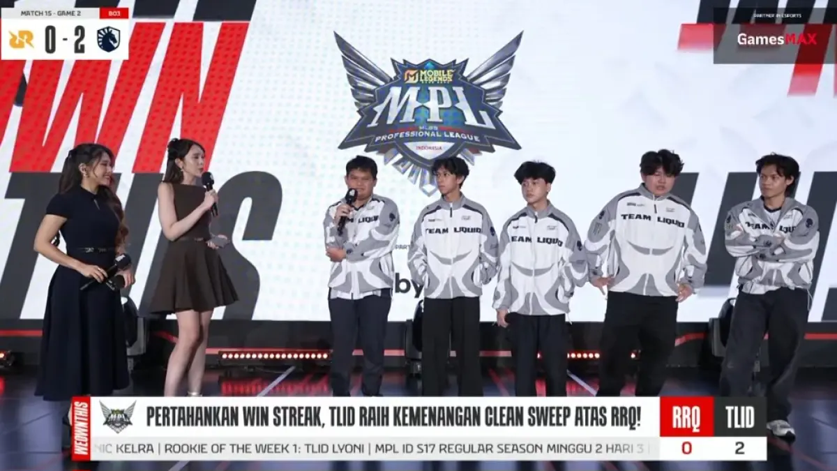 Team Liquid ID kalahkan RRQ 2-0. (MPL Indonesia)