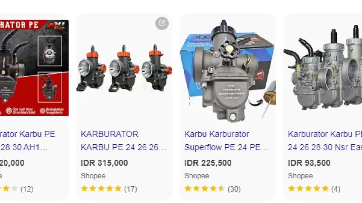 5 Karbu PE Murah & Gampang Disetting. (ISTIMEWA)