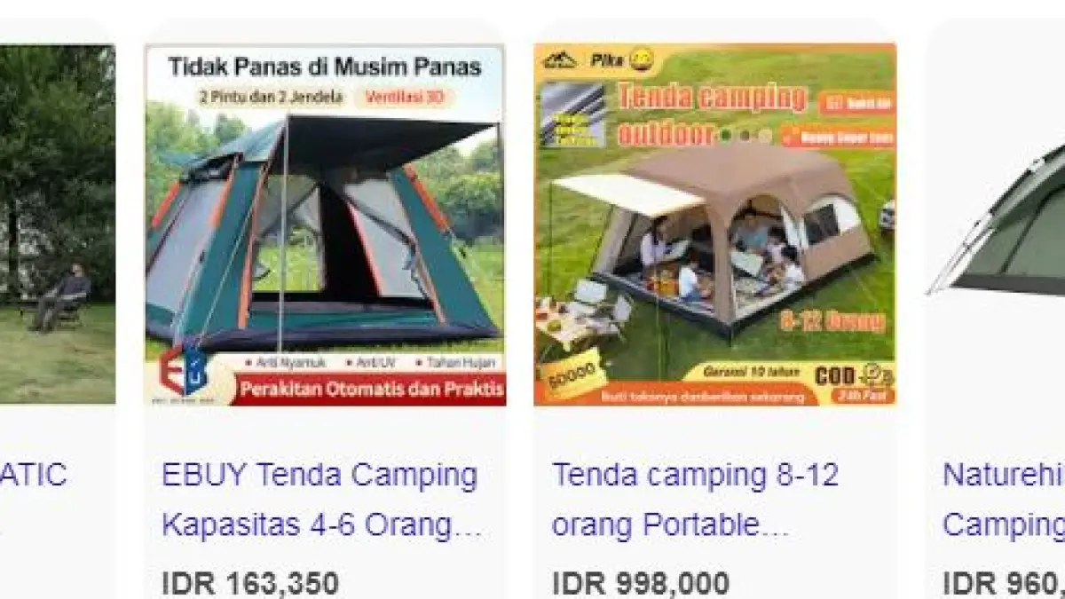 6 Rekomendasi Brand Tenda Camping Terbaik di Indonesia 2026. (ISTIMEWA)