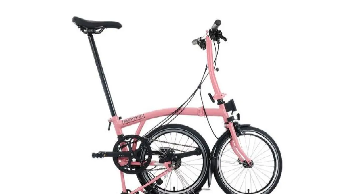 Ilustrasi sepeda lipat Brompton.