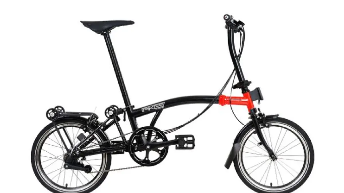 Ilustrasi sepeda lipat Element Pikes 5 speed mirip Brompton.