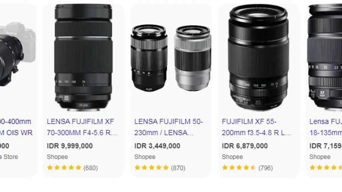 Lensa Tele Fujifilm Terbaik 2026. (ISTIMEWA)