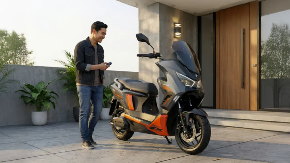 Motor listrik Polytron mengusung desain futuristik. (POLYTRON)