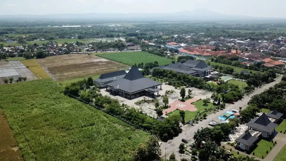 Rencana jalur jalan tembus menuju Puspem Caruban yang masih menunggu proses administrasi dan stabilitas harga material. DOK RADAR MADIUN